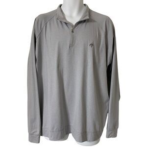 Holderness & Bourne Quarter Zip Shirt Mens Extra Large Gray Pullover Soft